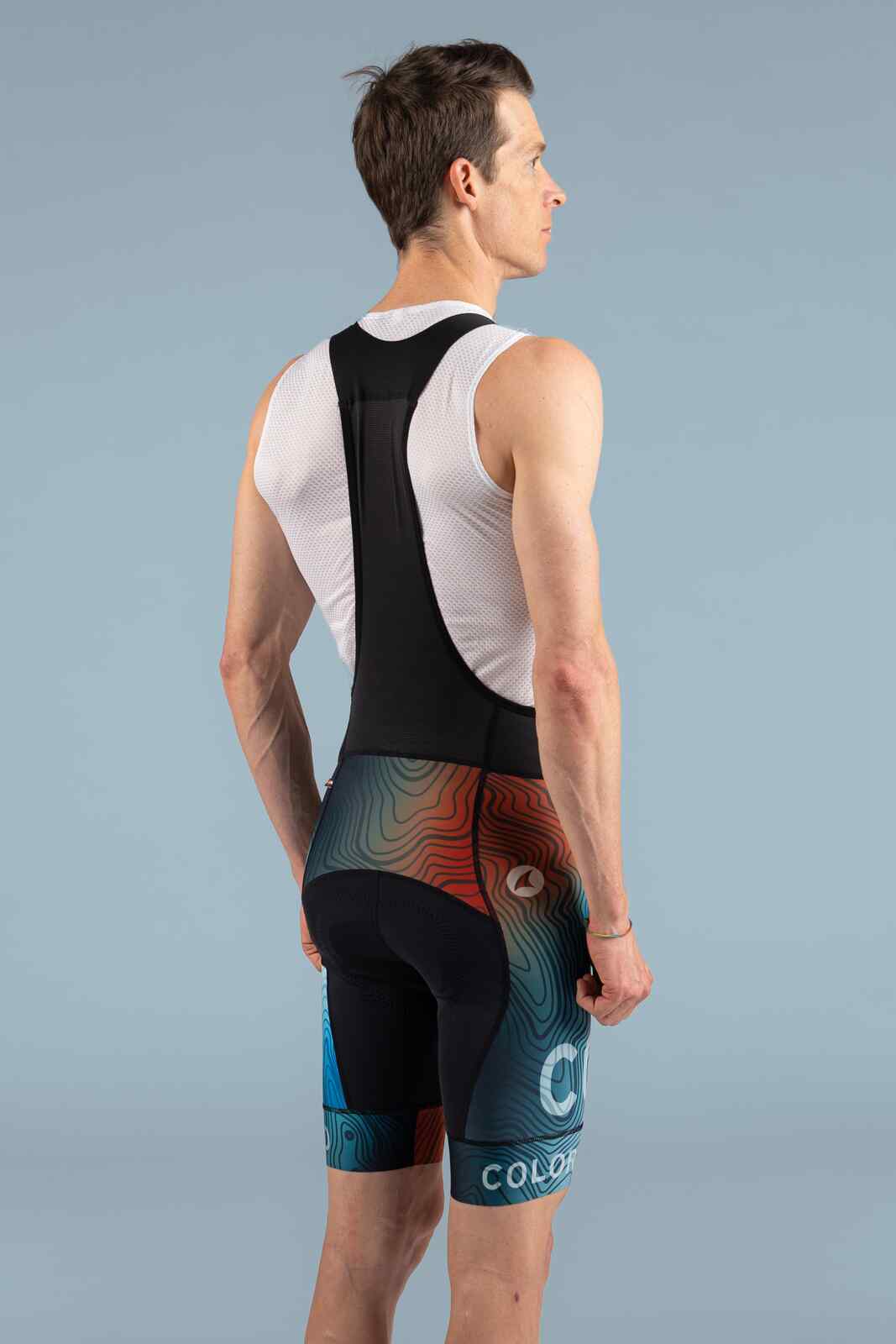 Men's Colorado Geo Cycling Bibs - Back View