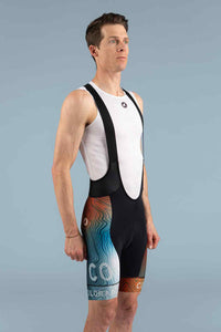 Men's Colorado Geo Cycling Bibs - Front View