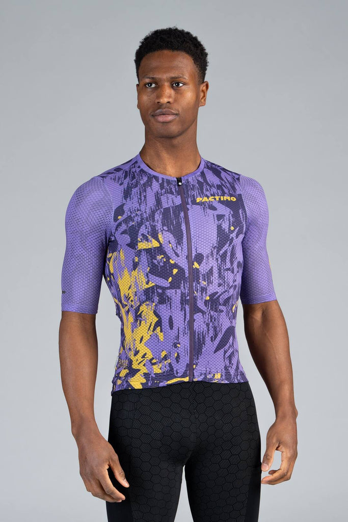 MensPurpleMeshGravelCyclingJer