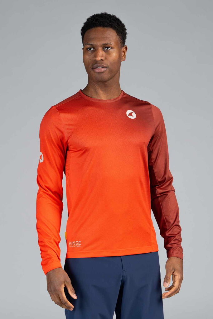 MensRangeRedLongSleeveMTBShirt