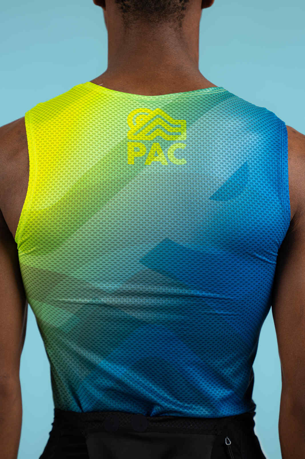Men's PAC Zero-Weight Sleeveless Cycling Base Layer - Cool Fade Close-Up