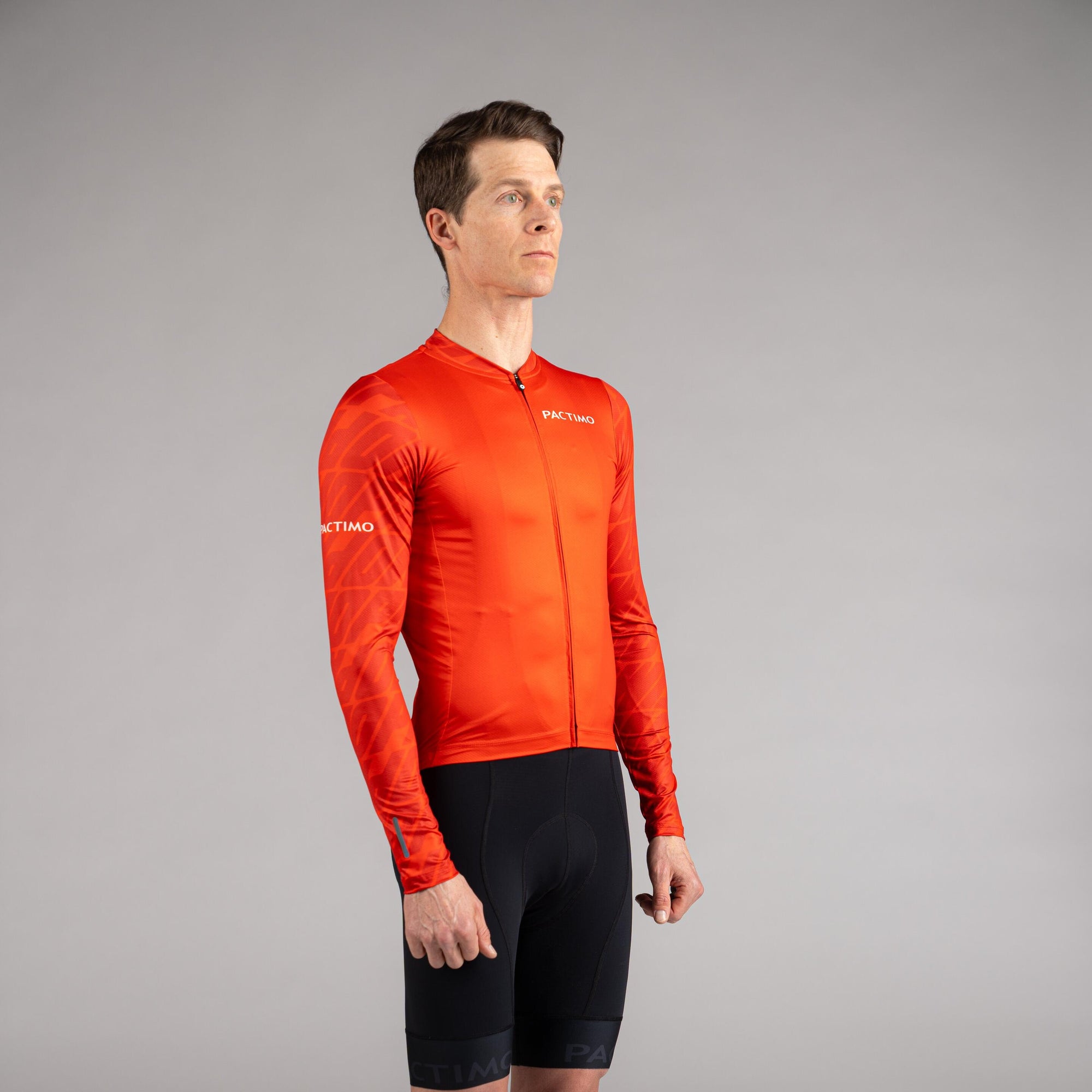 Men's Ascent Aero Long Sleeve Cycling Jersey - Fit Comparison