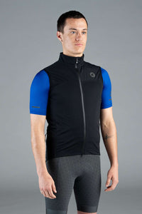 Men's Black Storm Cycling Vest - Front View