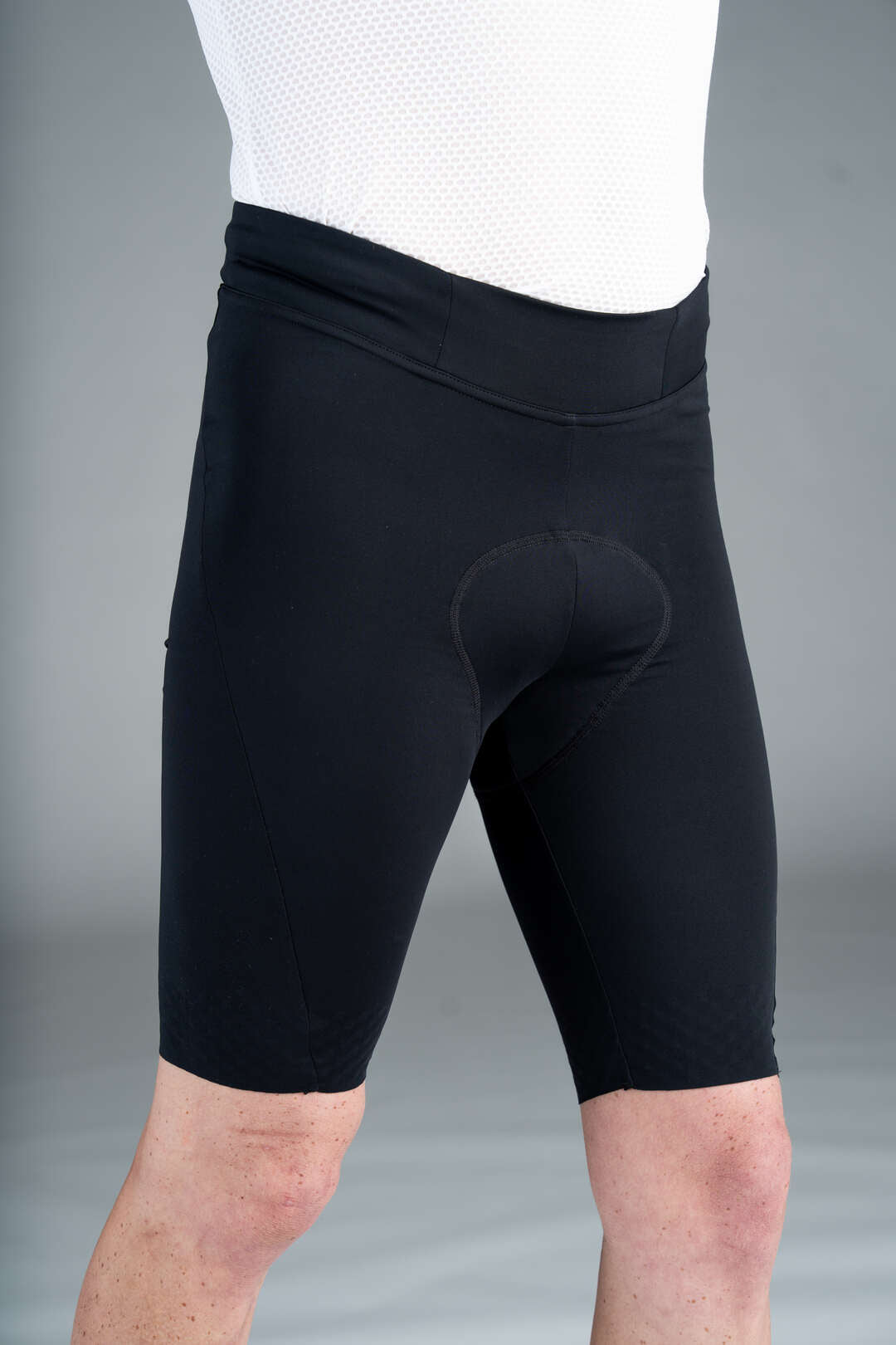 Men's Black Summit Cycling Short - Front Close-Up