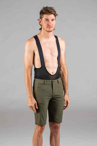 Mens_Olive_Green_MTB_Shorts_-