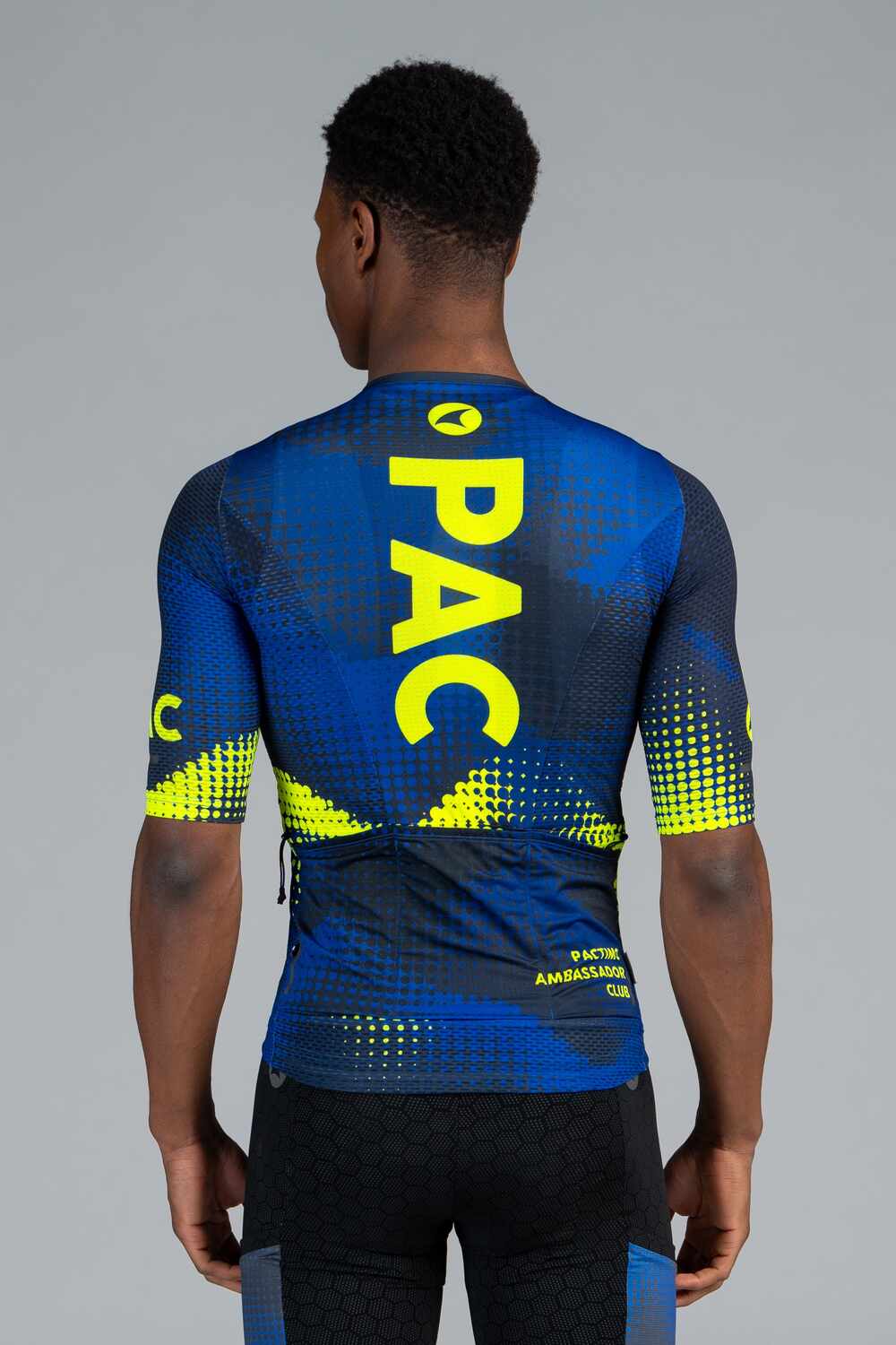 Men's PAC Aero Cargo Mesh Cycling Jersey - Azure Back View