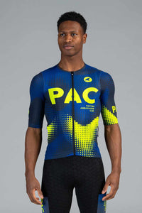 Men's PAC Aero Cargo Mesh Cycling Jersey - Azure Front View