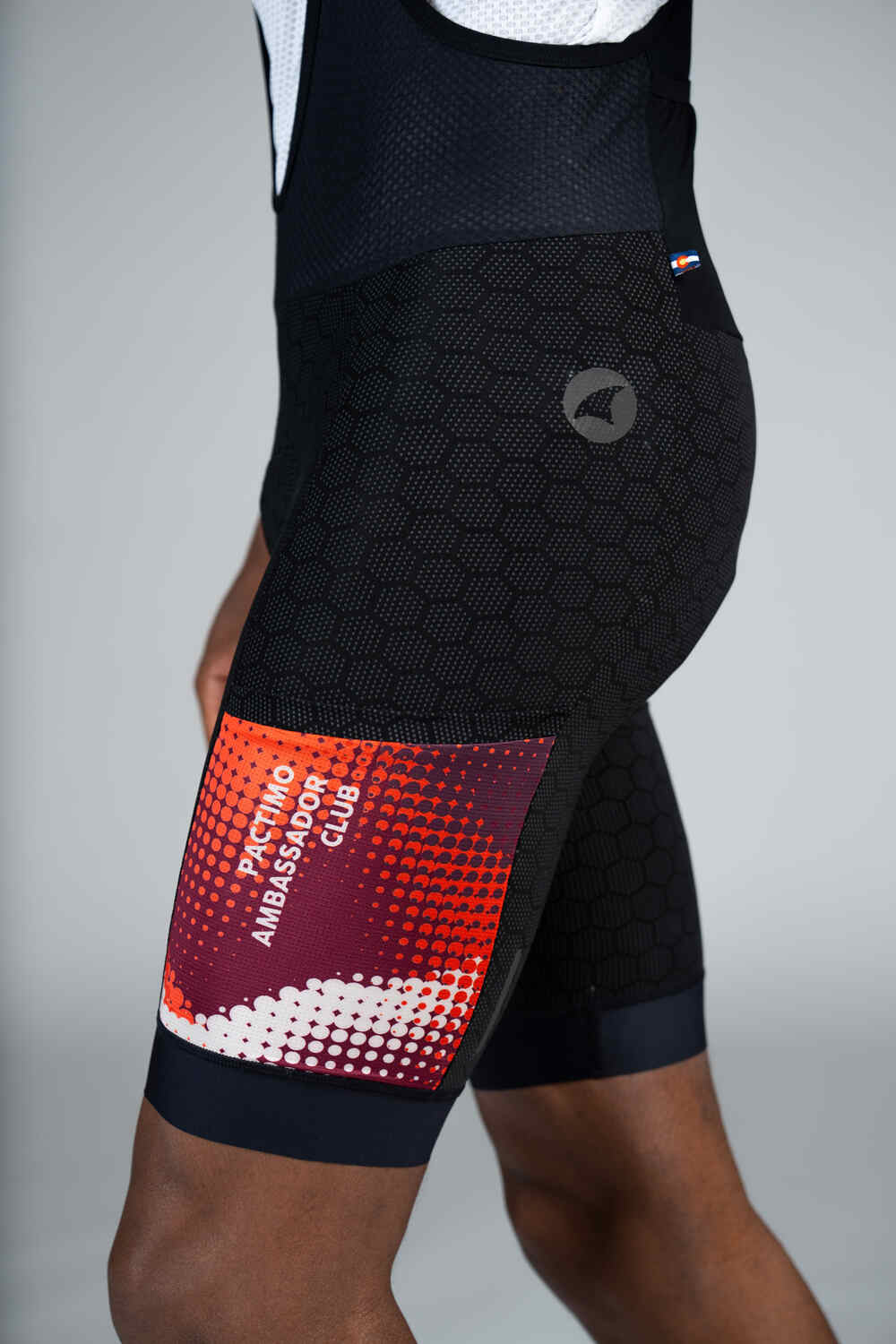 Men's PAC Cargo Bib Shorts - Desert Paintbrush Left Thigh