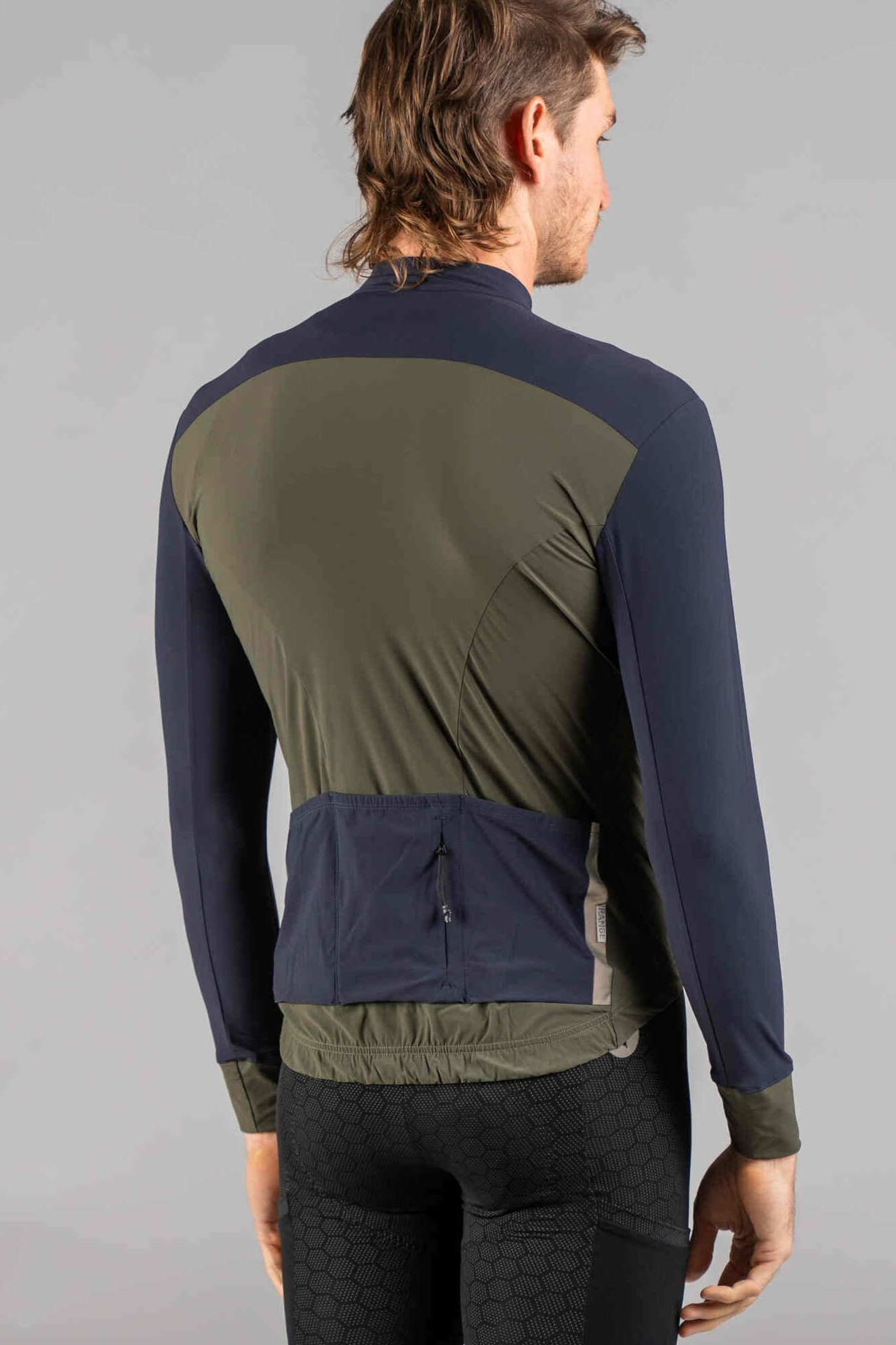 Men's Range Cargo Long Sleeve Gravel Cycling Jersey - Back Pockets