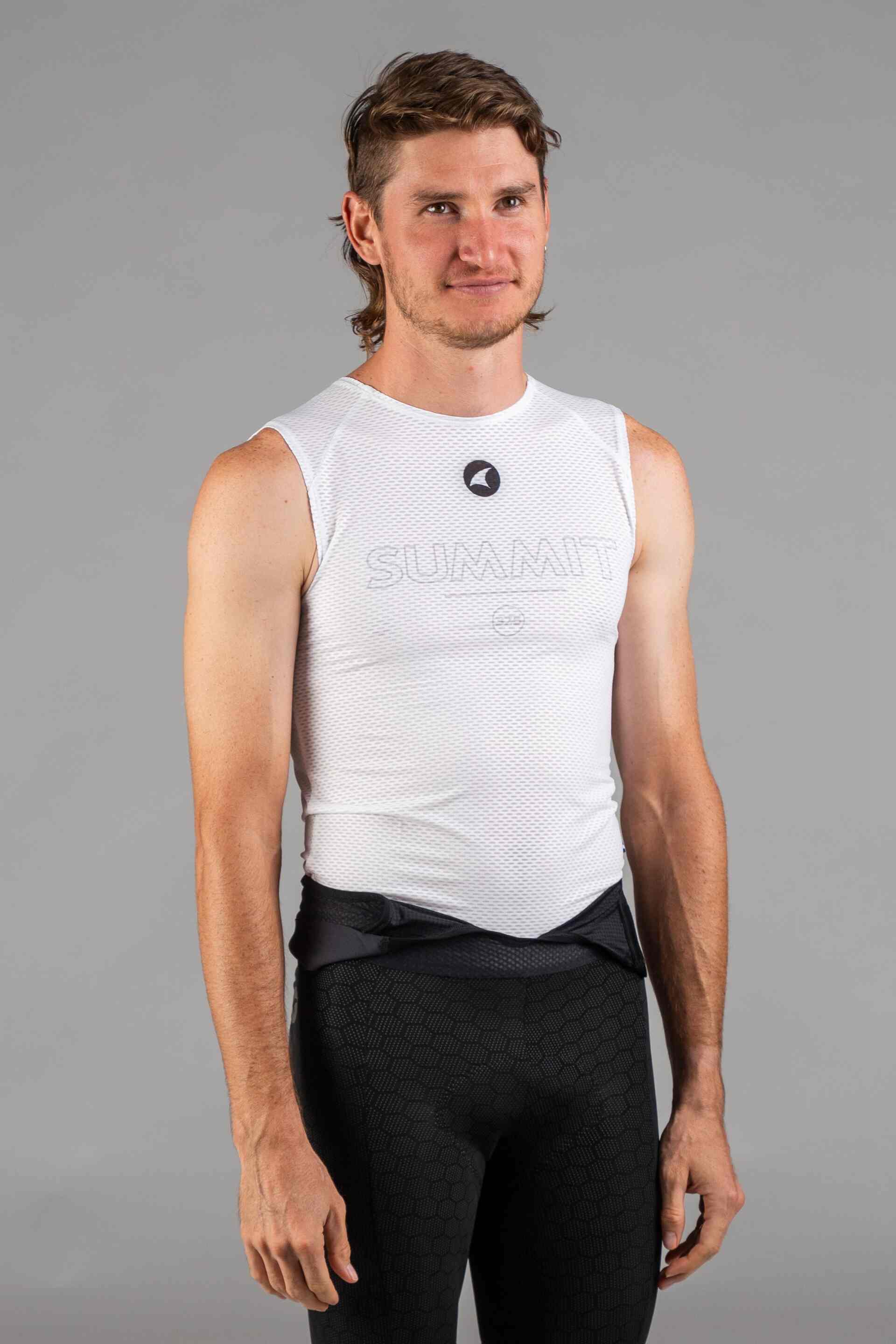 Men's Mesh Sleeveless Cycling Base Layer - Summit Front View
