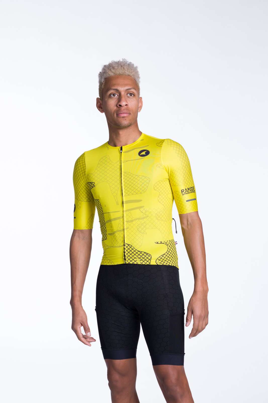 Men's Yellow Aero Cargo Cycling Jersey Design
