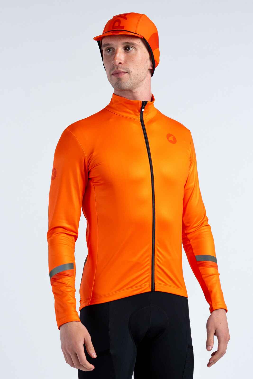 Red/Orange Winter Cycling Cap 
