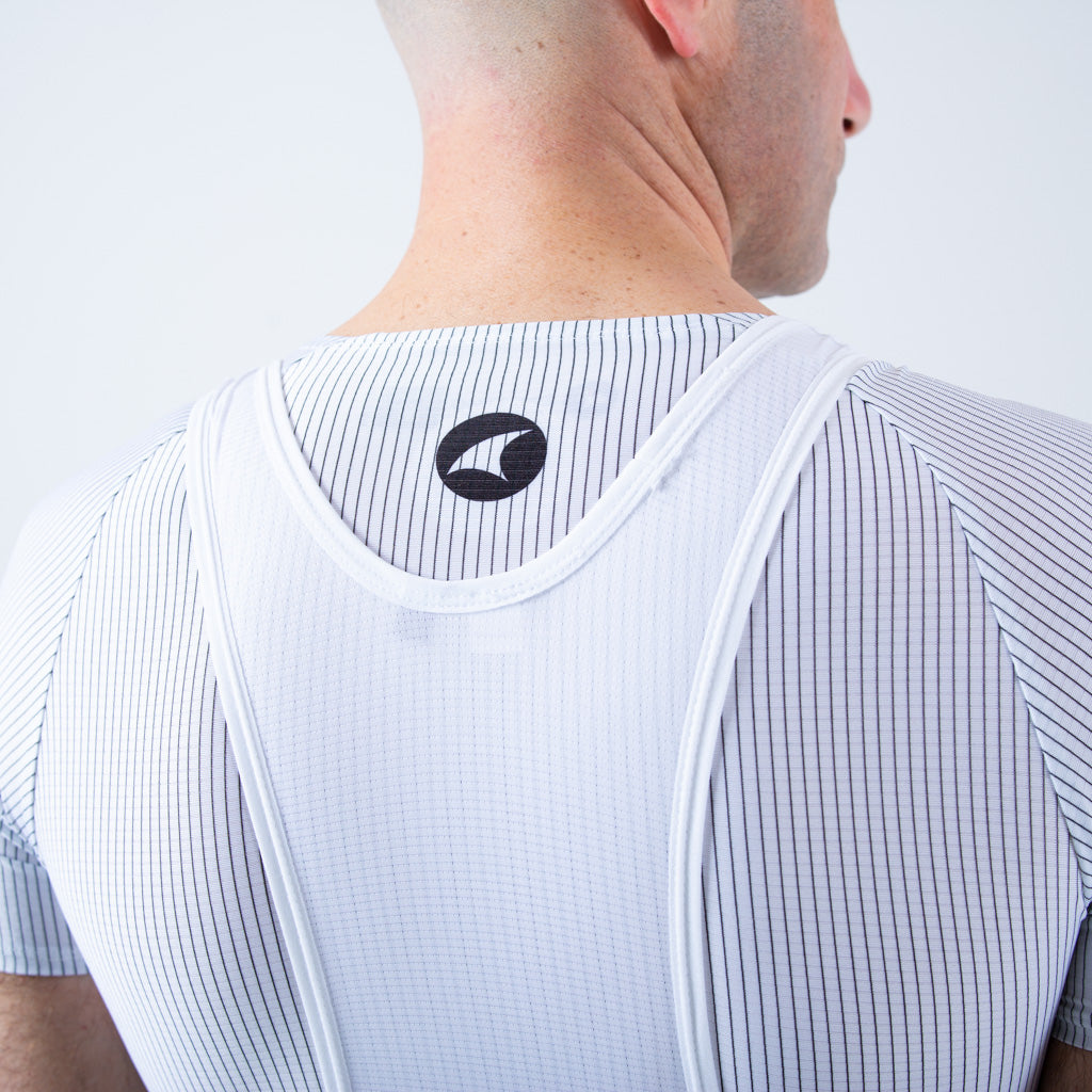 Lightweight Mesh Uppers Detail on the Continental Cycling Bib Shorts for Men