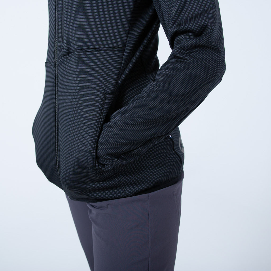 Women's Fleece Cycling Hoodie - Front pockets