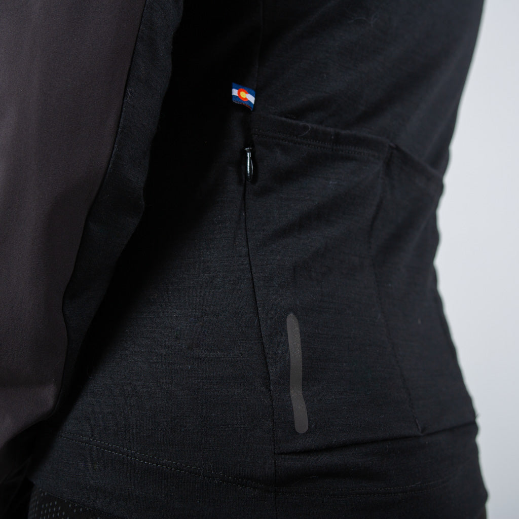 Women's Wind Resistant Cycling Jersey - Reflective Hit