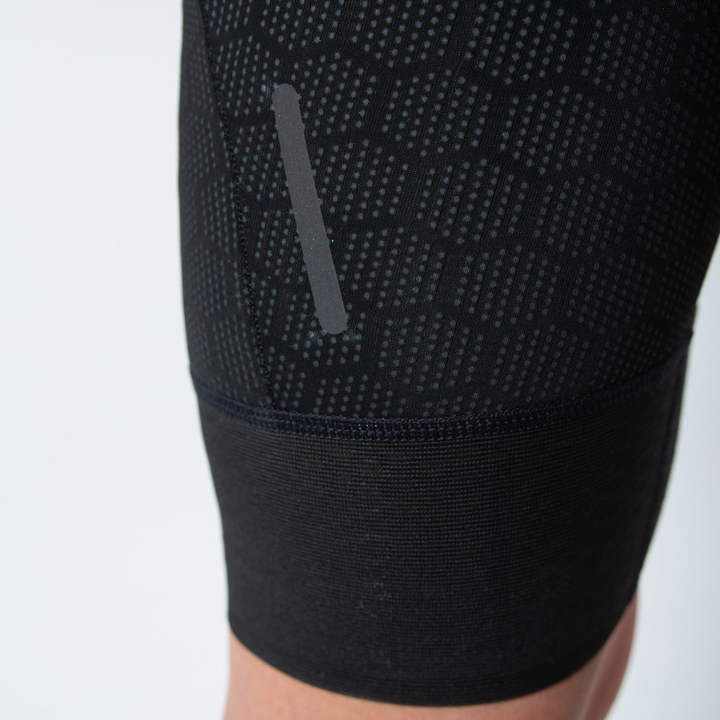 Women's Black 12-Hour Summit Stratos Cycling Bibs - Cerami-K Fabric