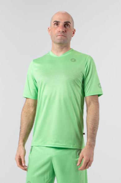 Mens Running Shirt - on body Front View 