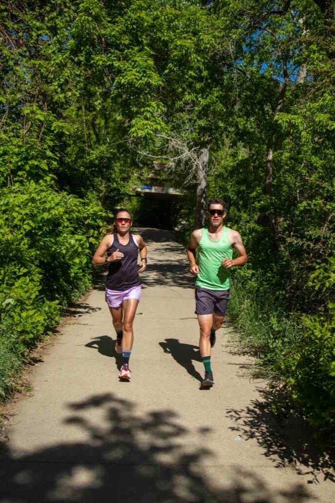 Women's Black Running Singlet  - On the Trail 