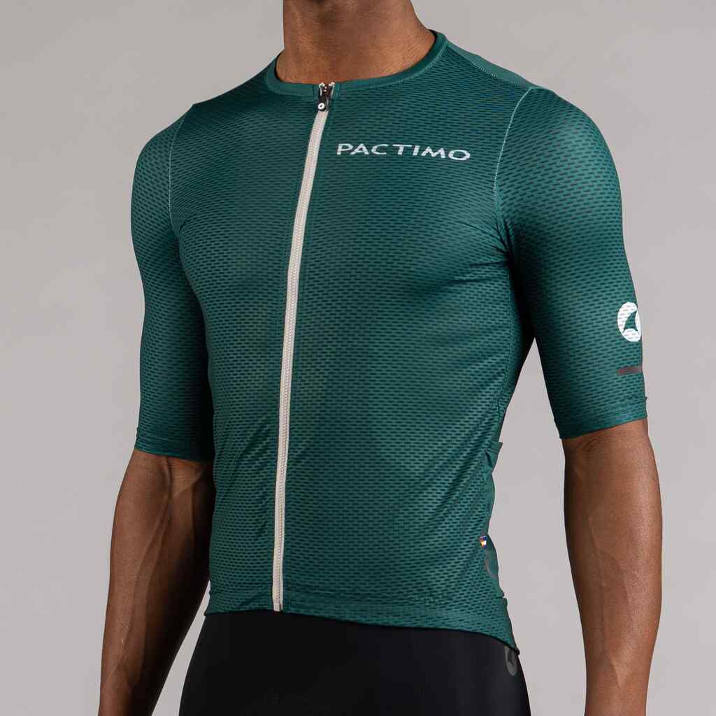 Men's Mesh Cycling Jersey - Semi Auto-Locking Zipper