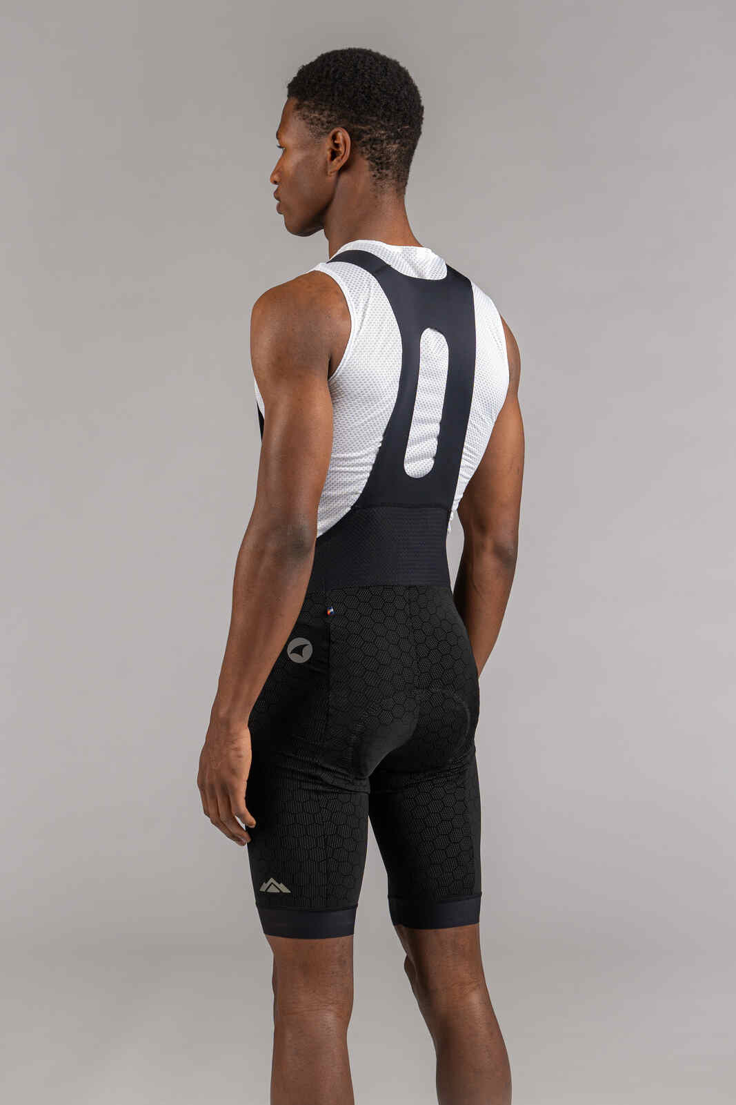 Men's Long Length 12-Hour Cycling Bibs - Summit Stratos Back View