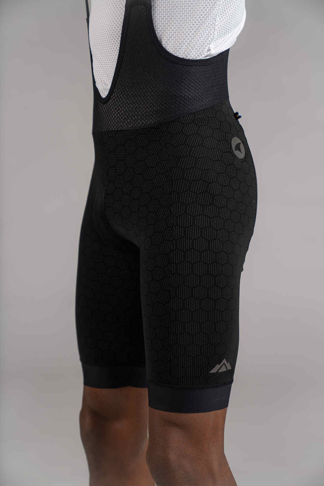 Men's 12-Hour Cycling Bibs - Summit Stratos Leg Fabric