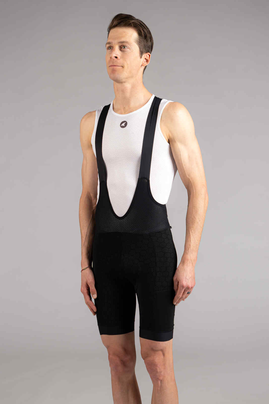 Men's "12-hour" Cargo Bib Shorts - Front View