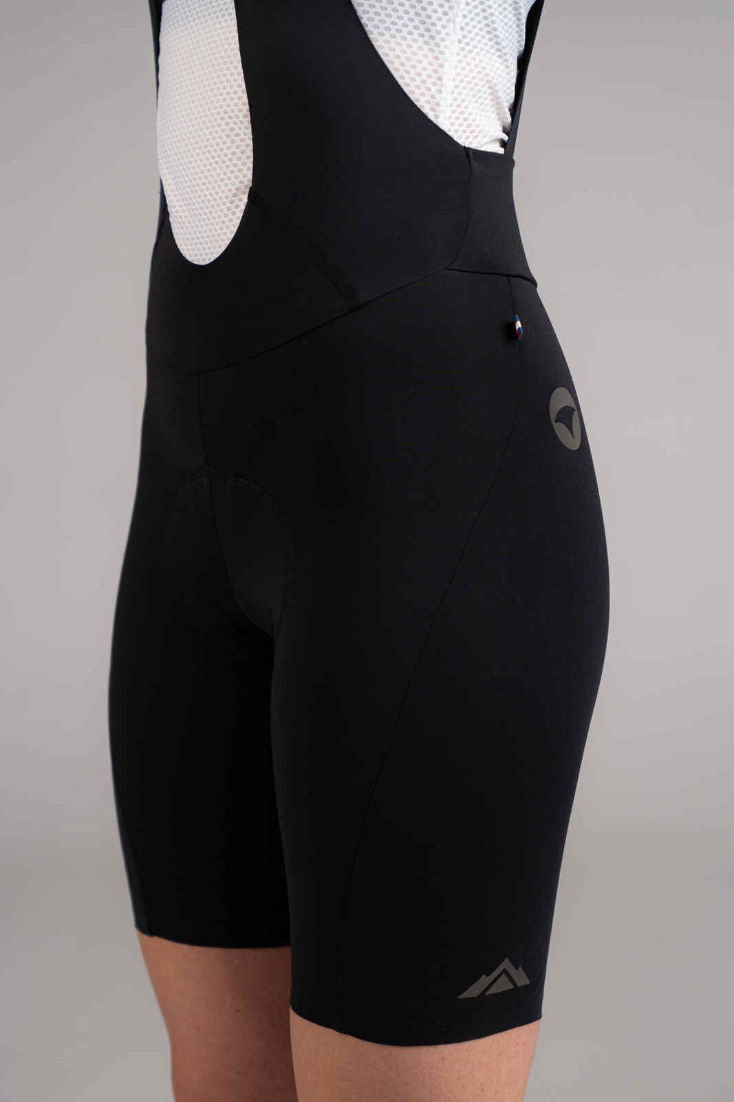 Women's Raw Edge Cut Cycling Bib Shorts - Side View