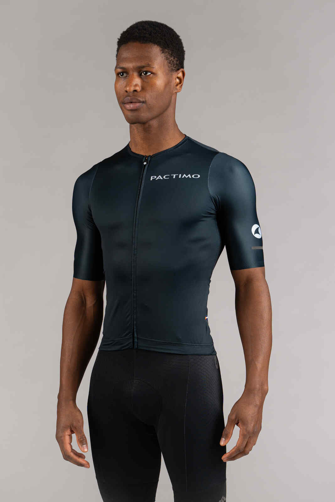 Men's Summit Aero Navy Blue Cycling Jersey - Front View