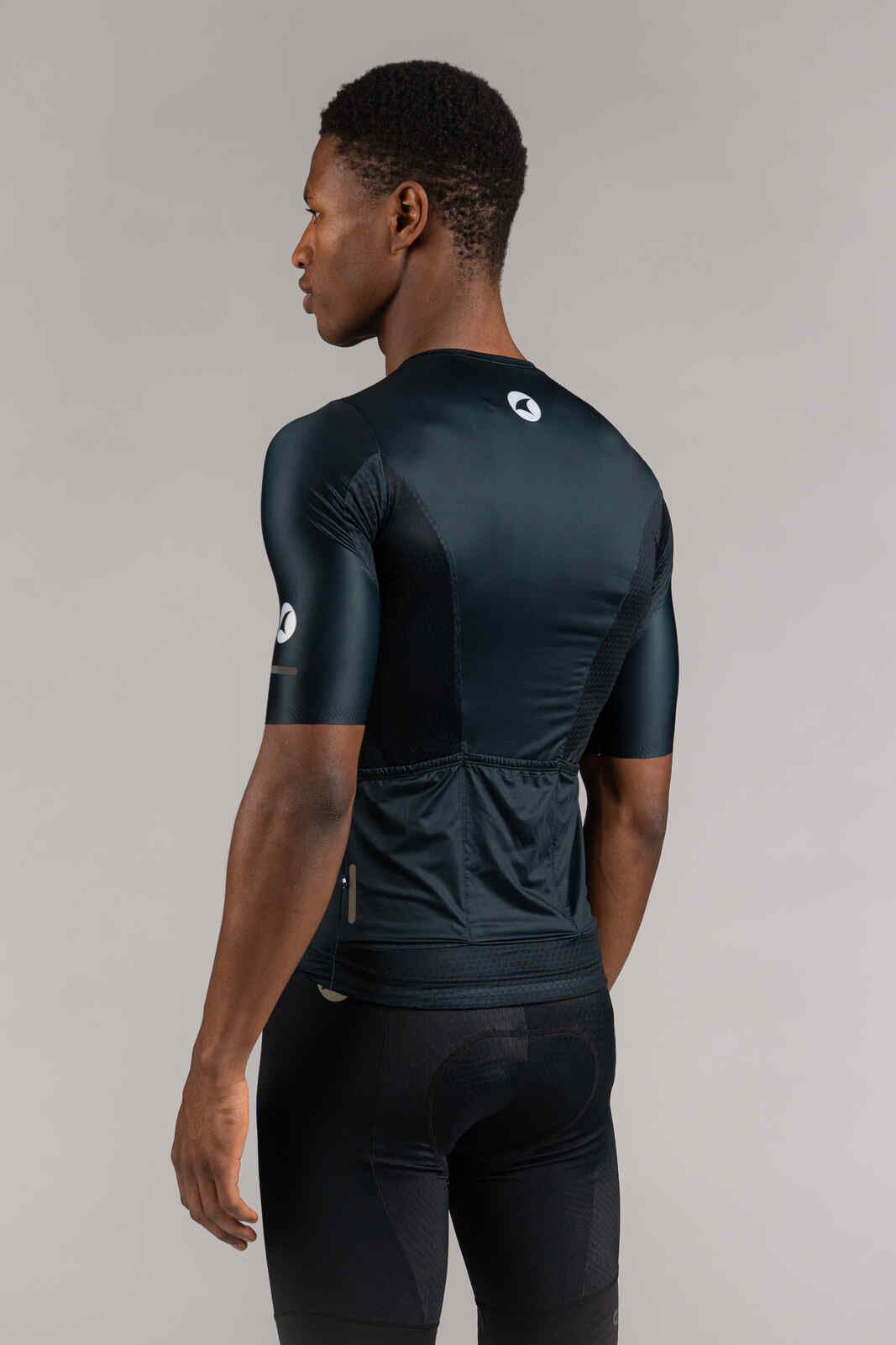 Men's Summit Aero Navy Blue Cycling Jersey - Back View