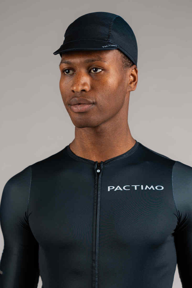 Dark Navy Blue Cycling Cap - Moisture-Wicking