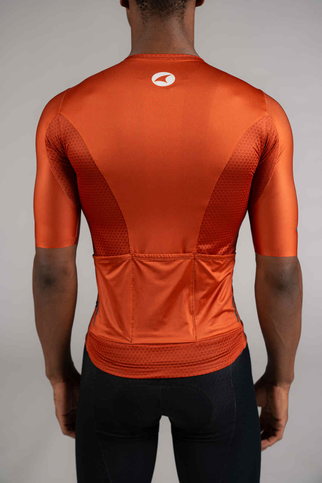 Men's Summit Aero Burnt Orange Cycling Jersey - Back Pockets