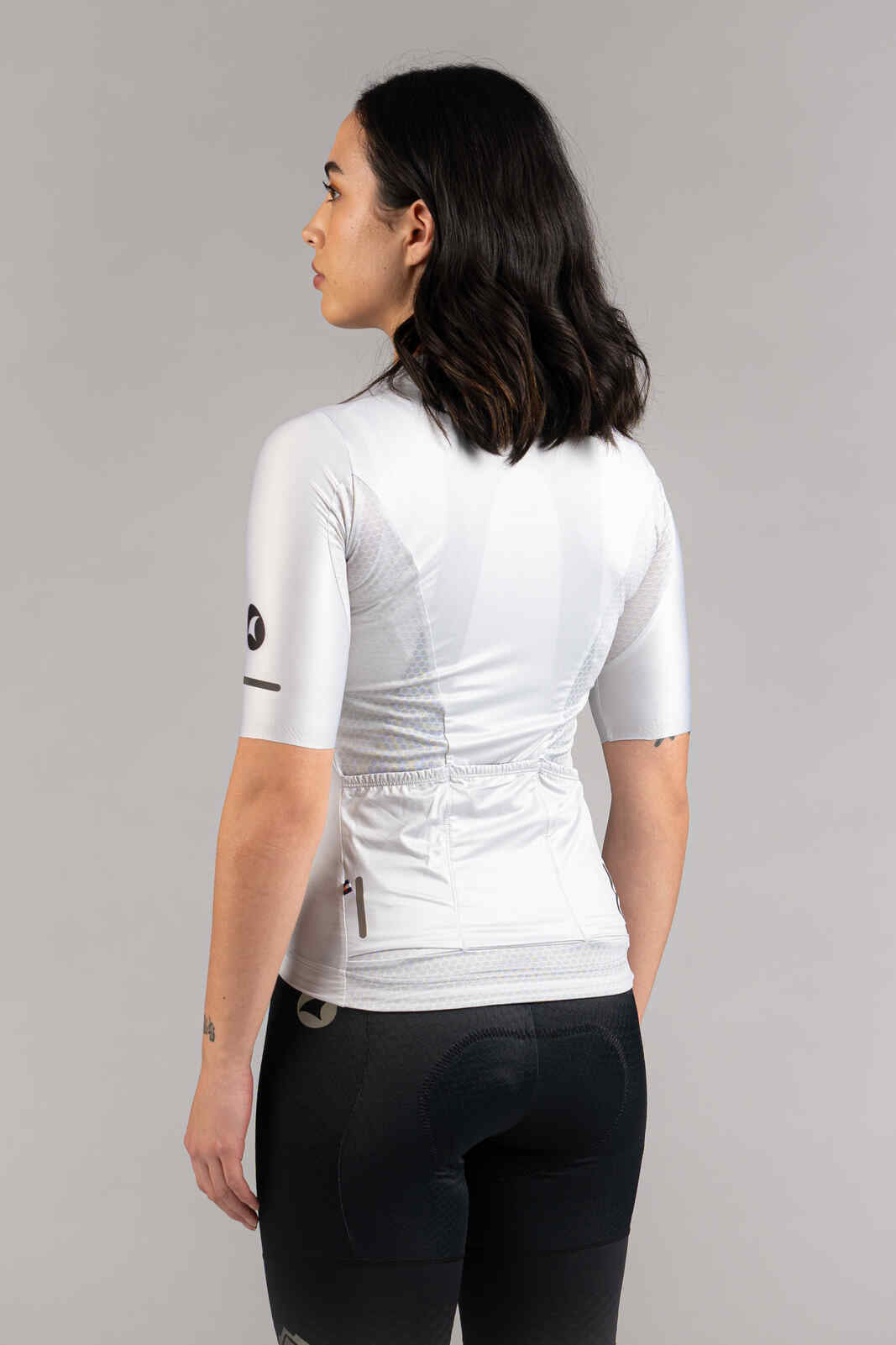 Women's White Summit Aero Cycling Jersey - Back View