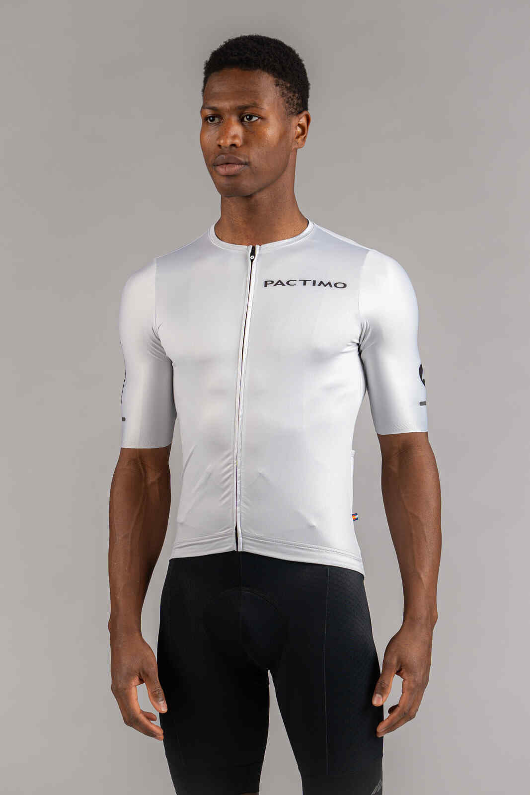 Men's Summit Aero White Cycling Jersey - Front View