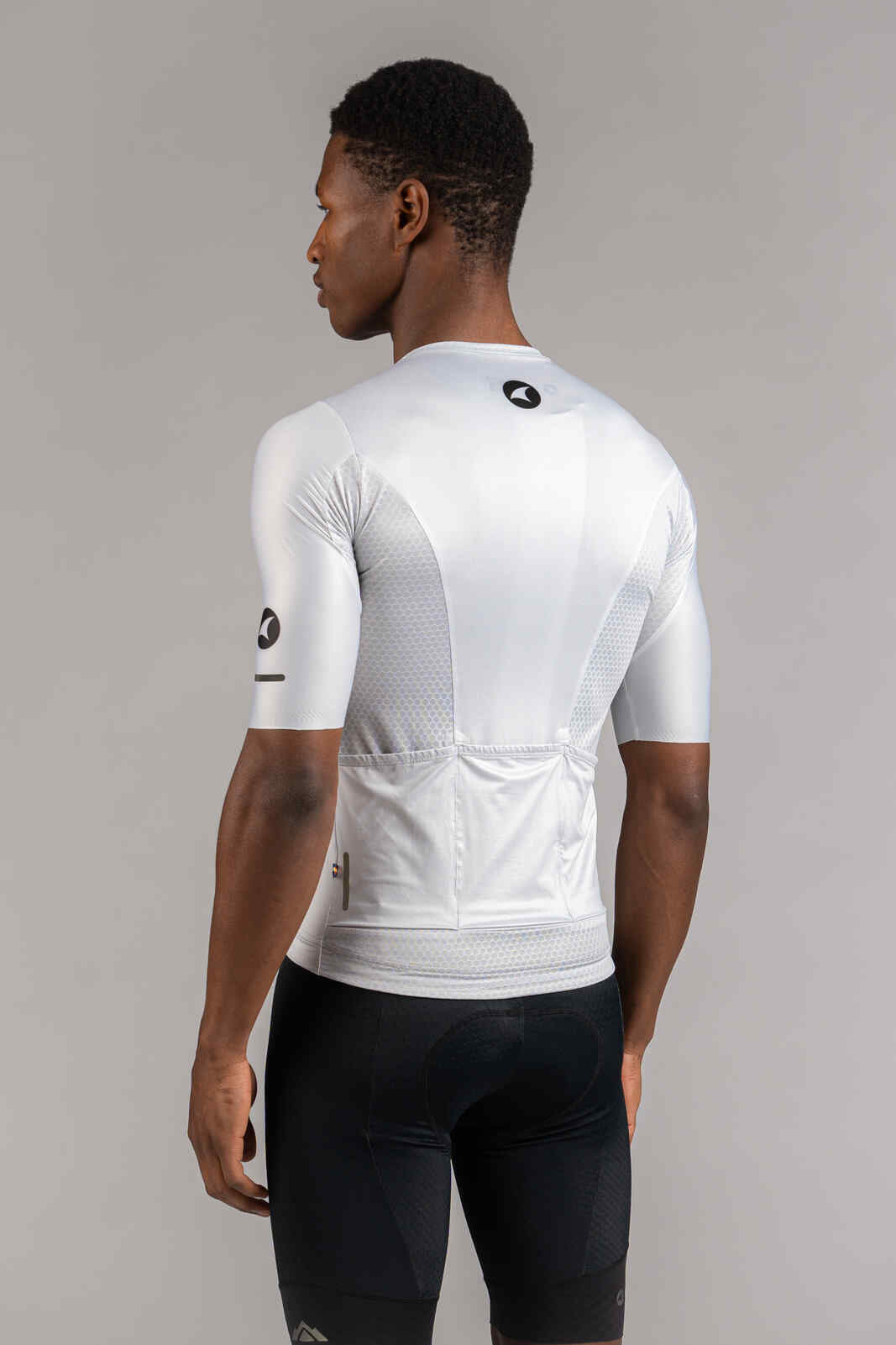 Men's Summit Aero White Cycling Jersey - Back View