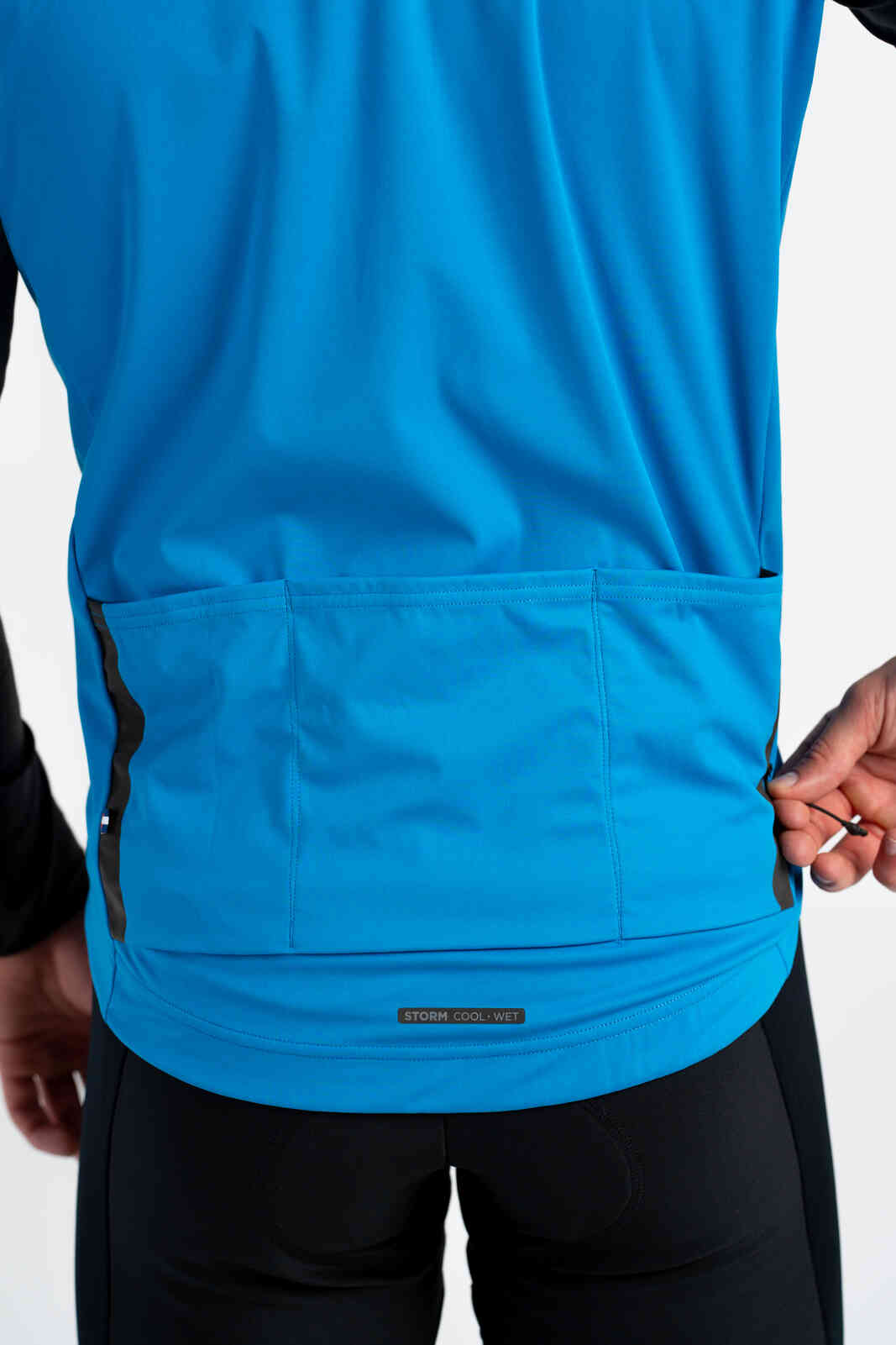 Men's Bright Blue Cycling Vest - Storm+ Back Pockets