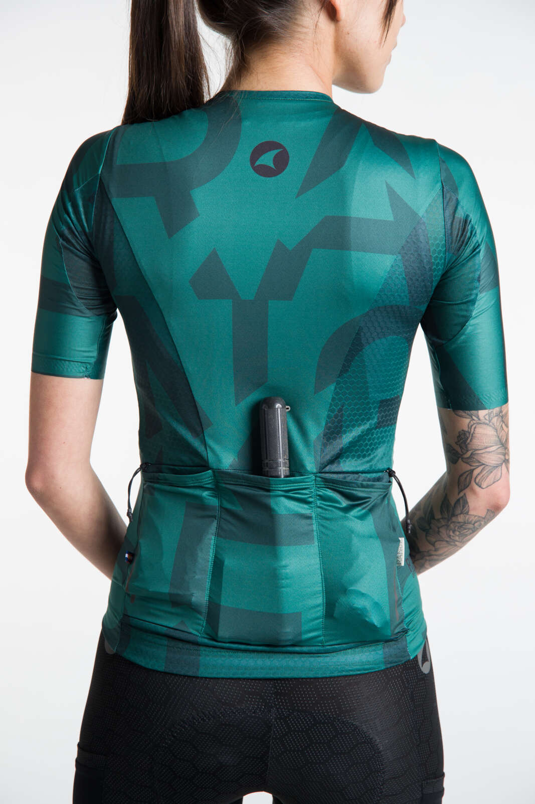 Women's Forest Green Aero Cycling Jersey - Range Back Pockets