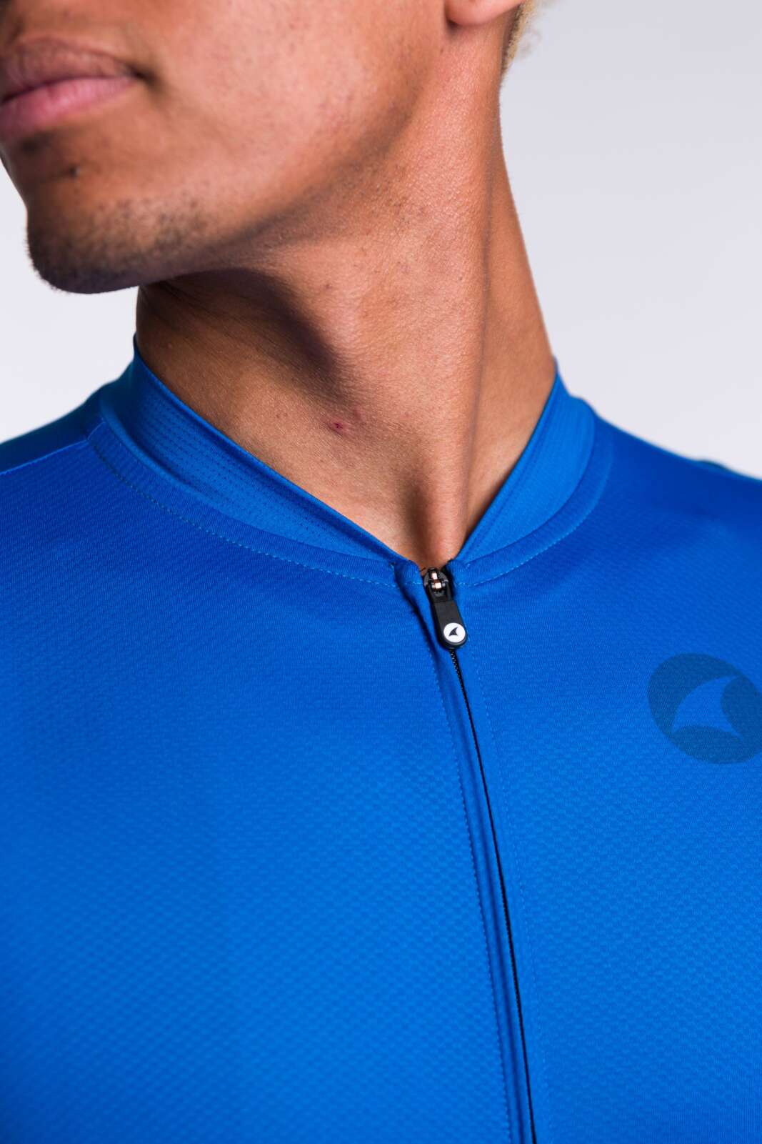 Men's Long Sleeve Cycling Jersey - Semi-Auto Locking Zipper Detail
