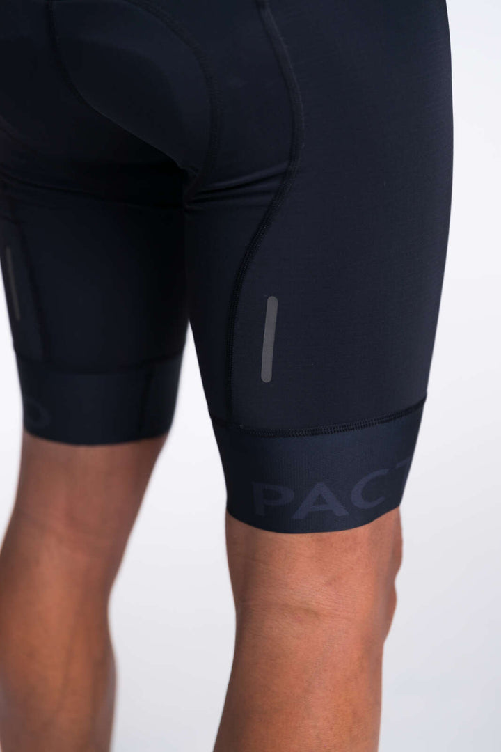 Men's Black Long Distance Cycling Bibs Ascent Pro Pactimo