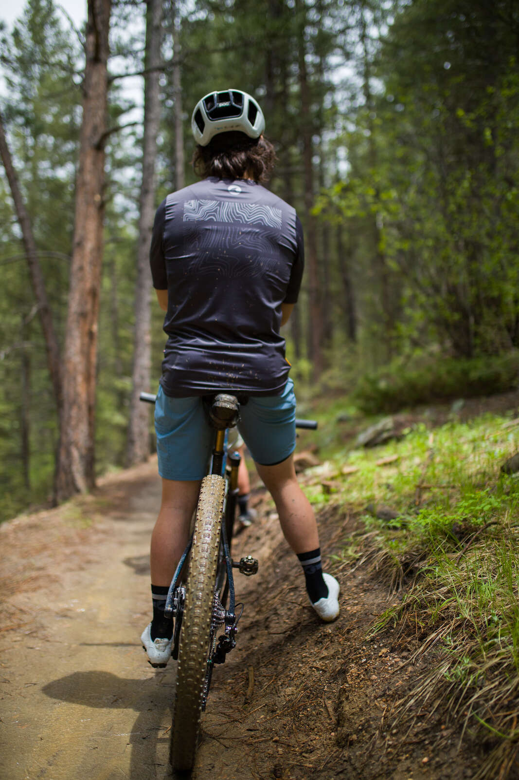 Men's Black MTB Jersey - Range Back View