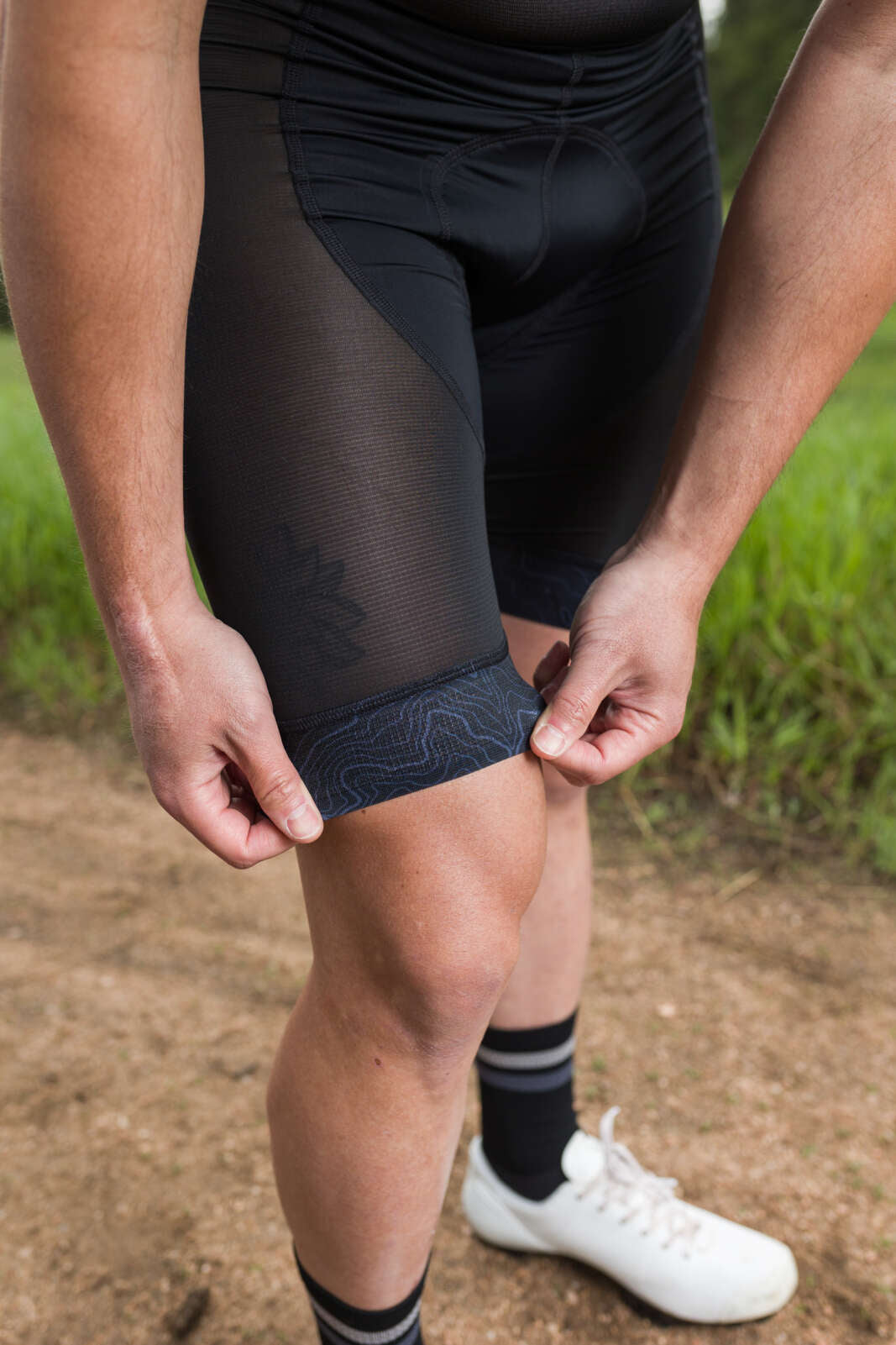 Men's MTB Bib Liner - Range Trail Leg Band and Mesh Fabric
