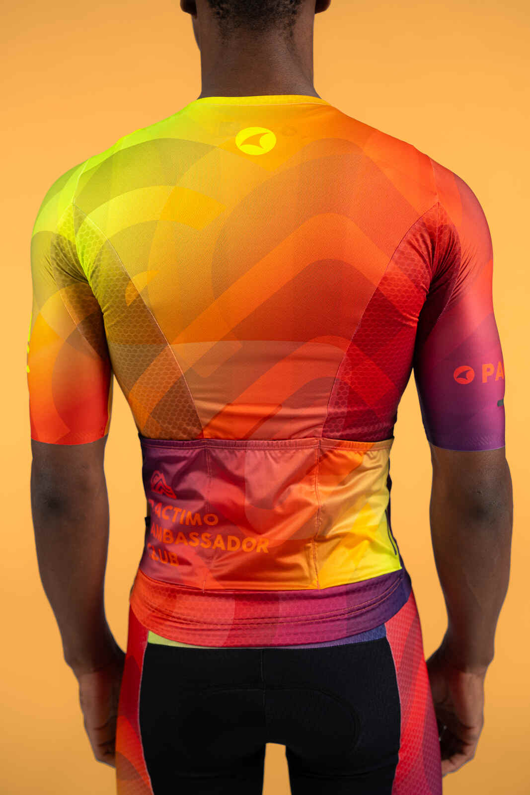 Men's PAC Summit Cycling Jersey - Warm Fade Back Close-Up