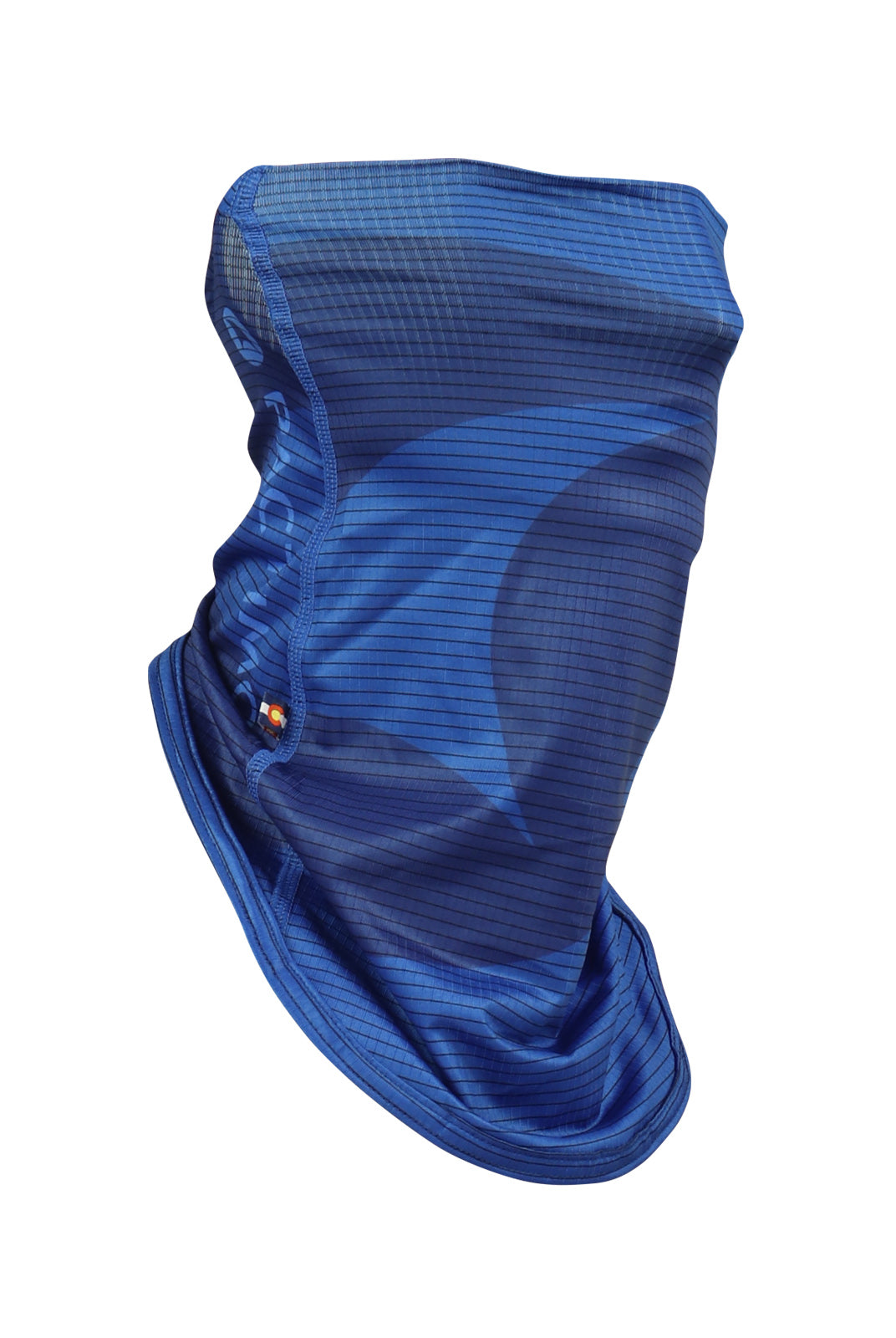Blue Cycling Neck Gaiter - Side View
