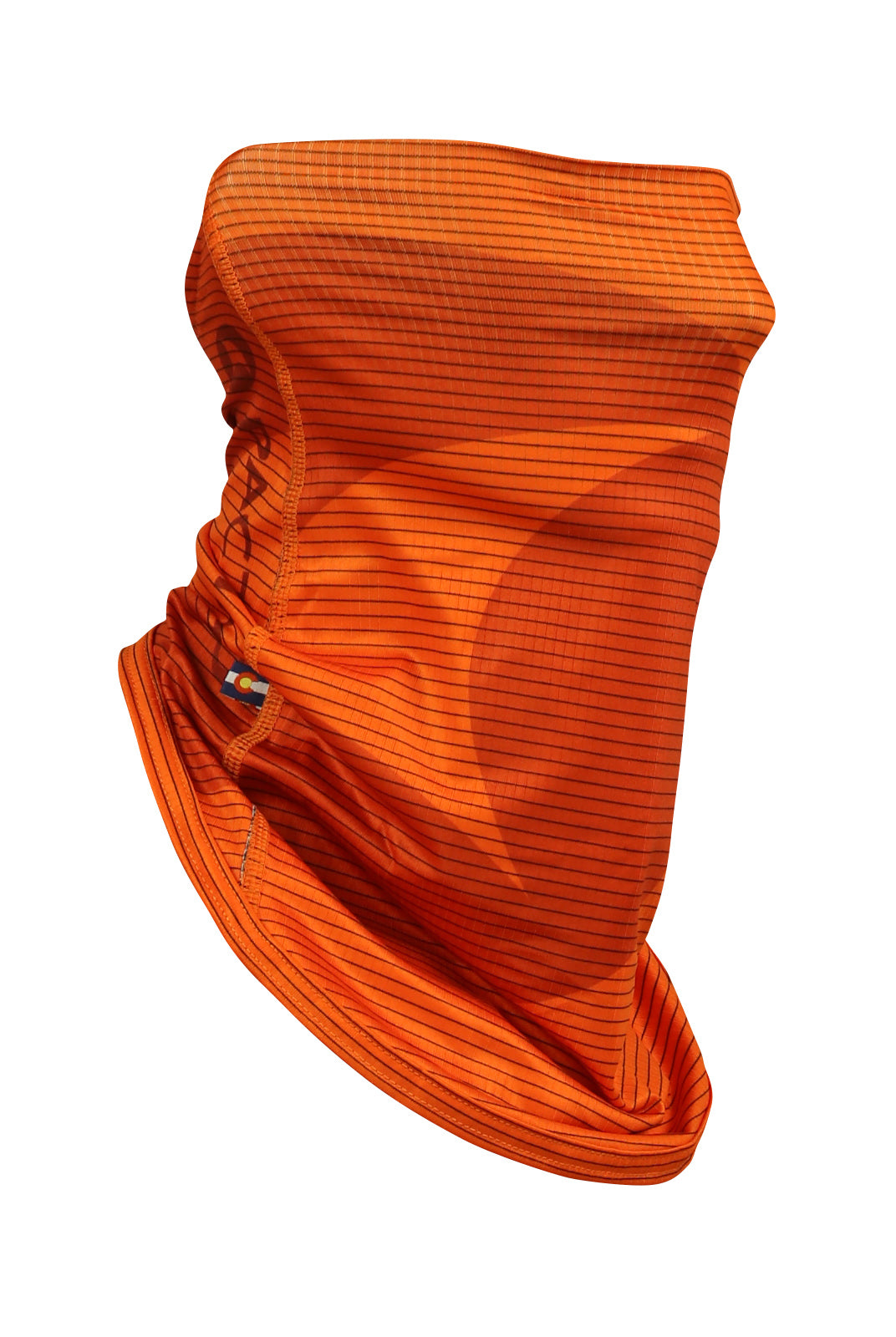 Red/Orange Cycling Neck Gaiter - Side View