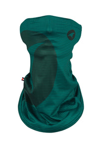 Teal Cycling Neck Gaiter - Front View