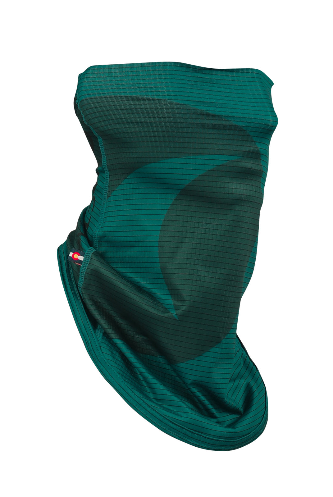 Teal Cycling Neck Gaiter - Side View