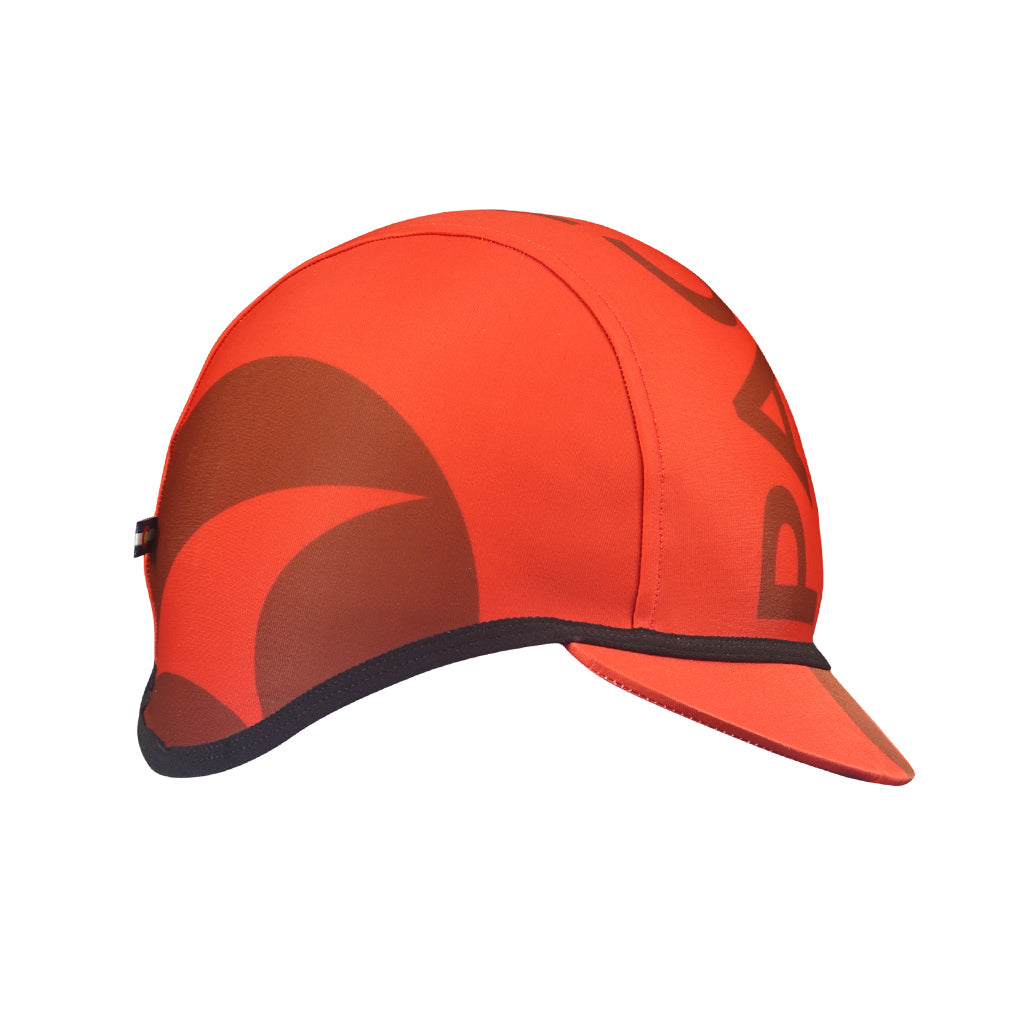Red Winter Cycling Cap - Alpine Thermal Right View