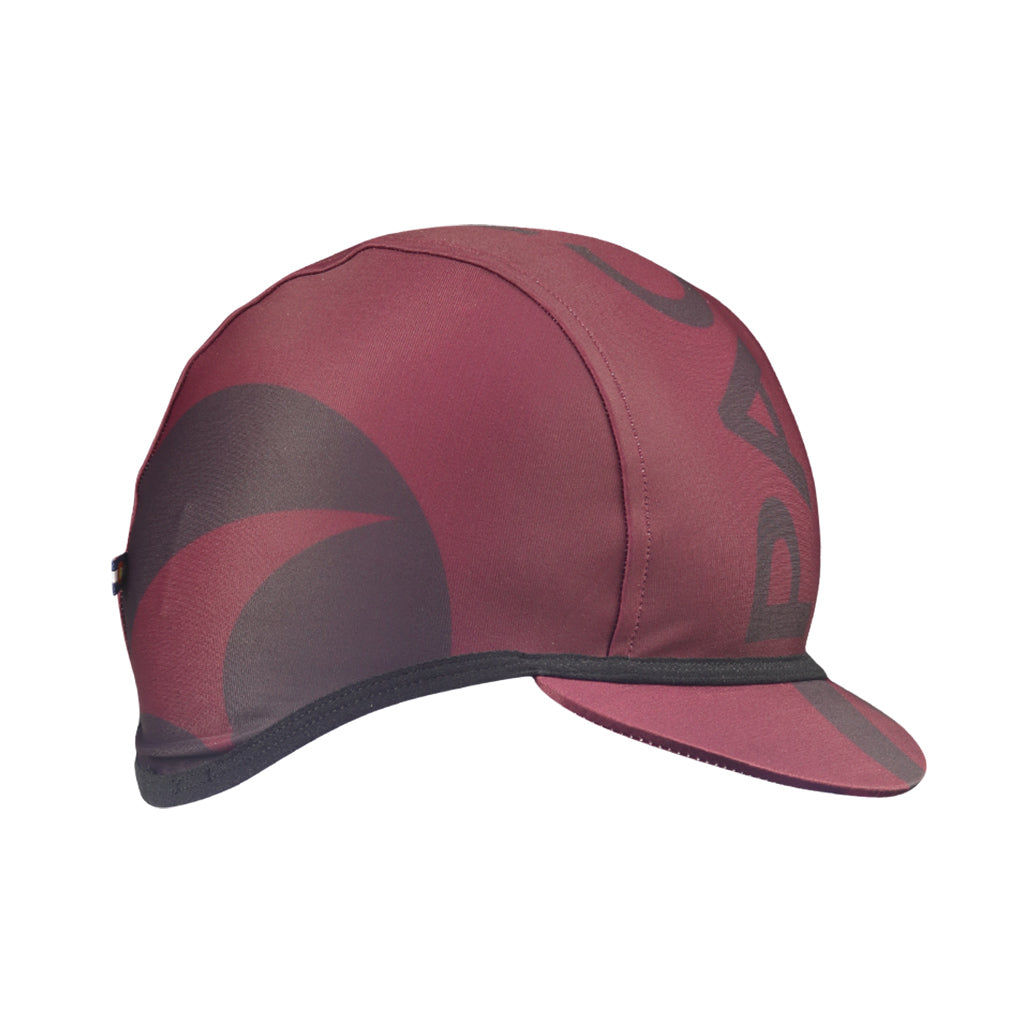 Burgundy Winter Cycling Cap - Alpine Thermal Right View