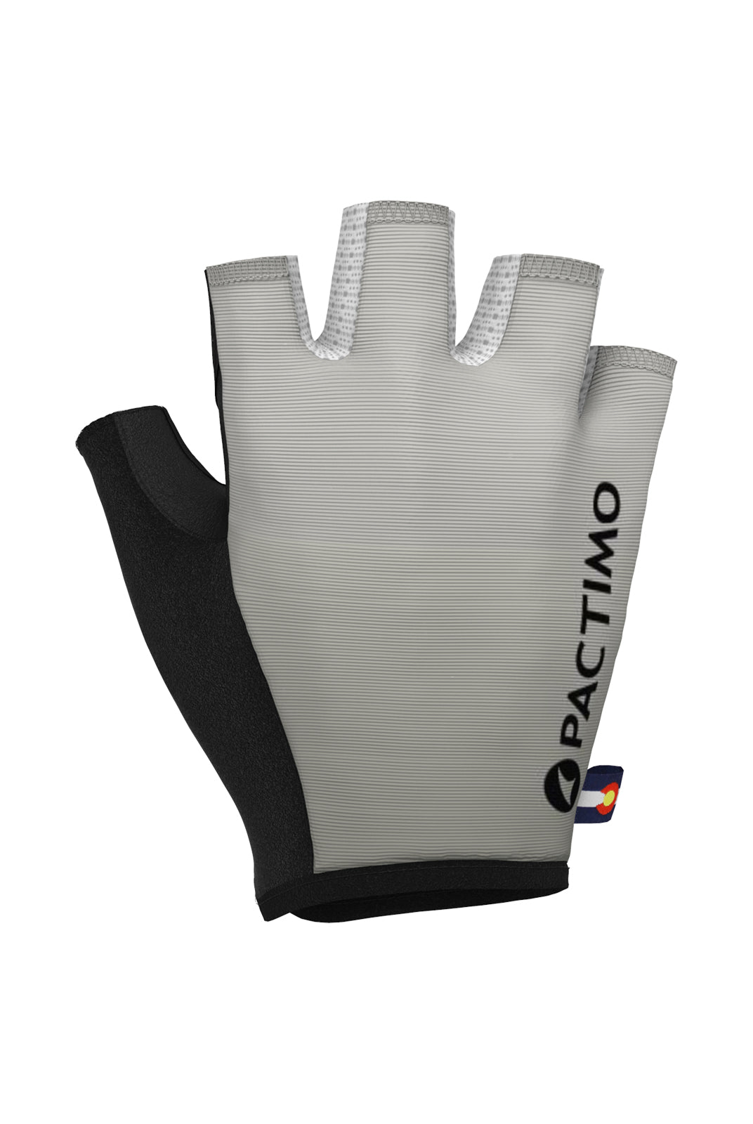 White Padded Bike Gloves