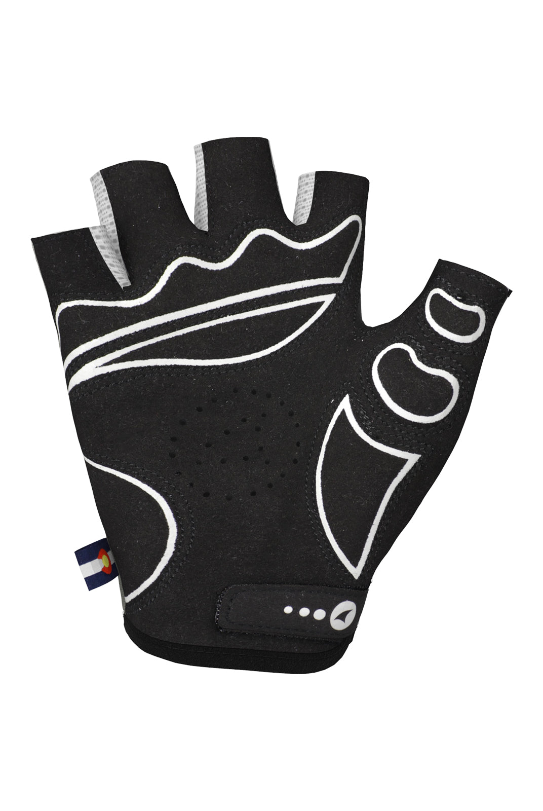 White Bike Gloves - Padded Palm