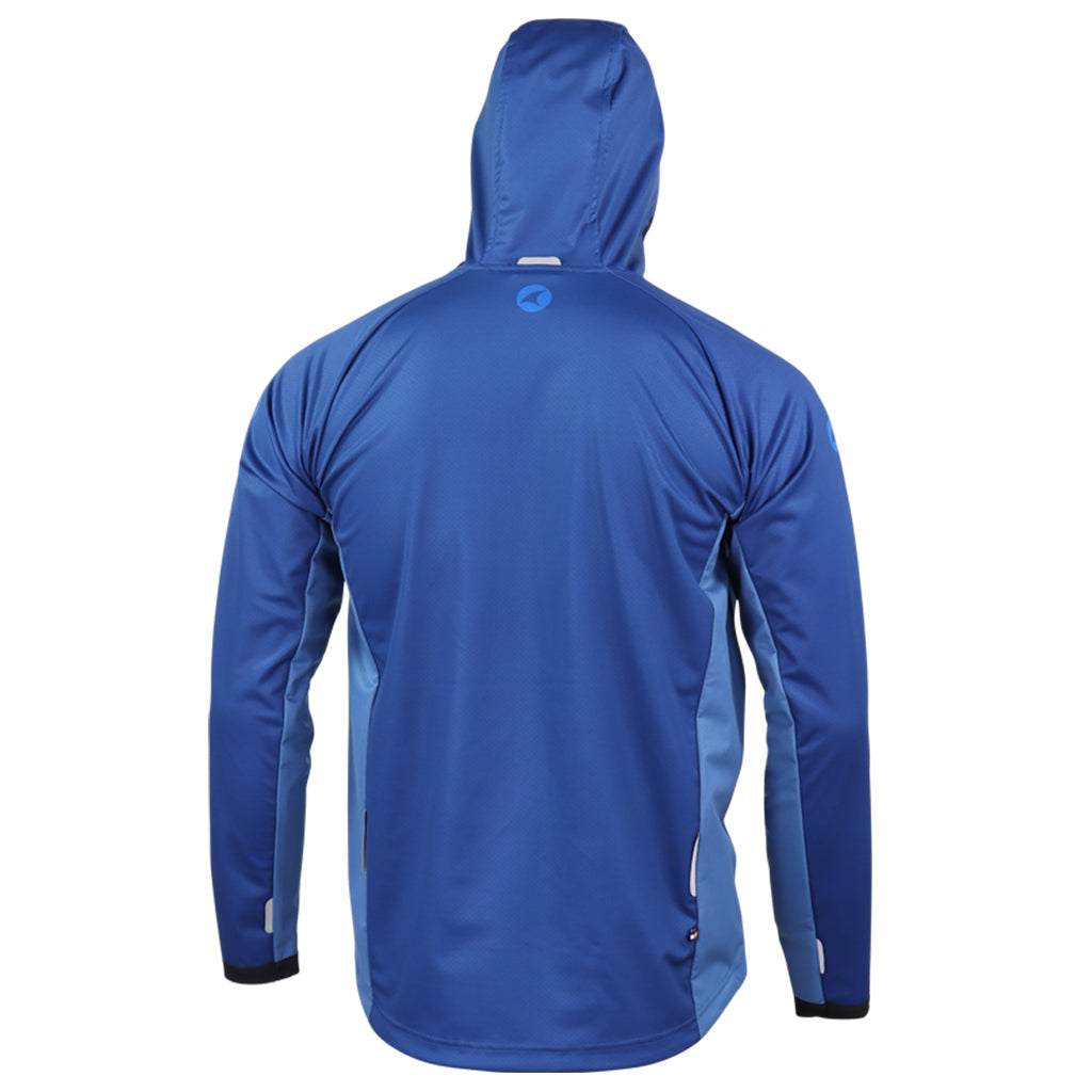 Men's Navy Blue MTB Hoodie - Back View